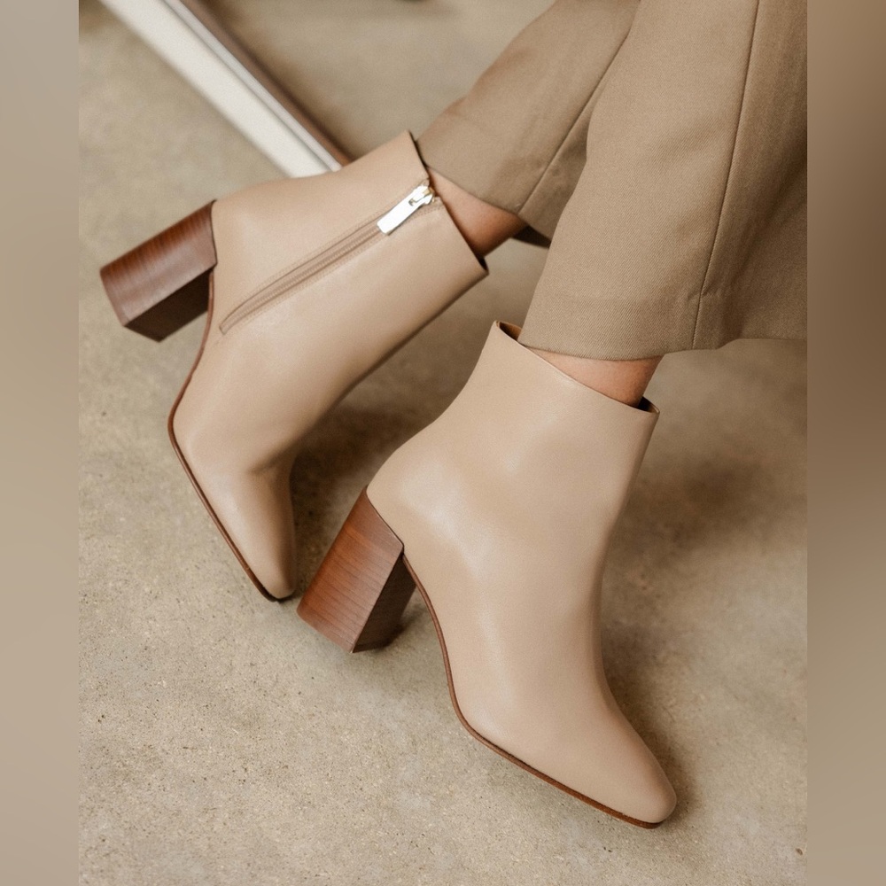 Franco Sarto Buttery Soft Caramel Leather Booties